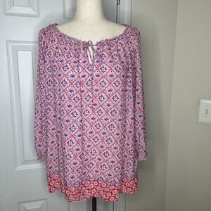 Talbots Summer Blouse Size 1X